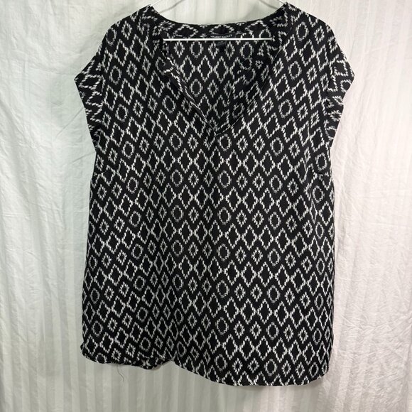 Hilary Radley Black Diamond Pattern Tank Top XL - Picture 1 of 9